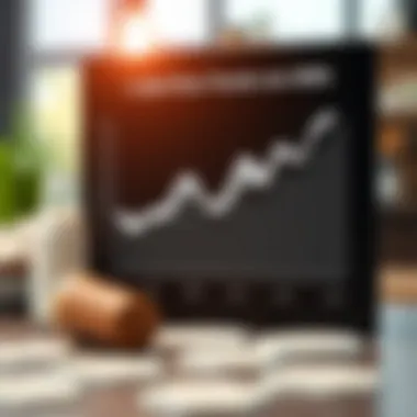 Graph illustrating milk price trends over time