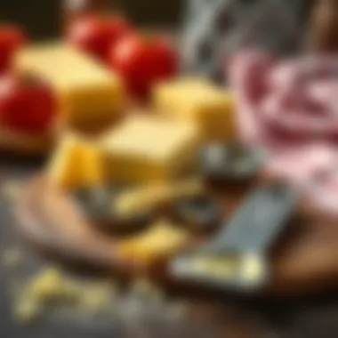 Visual representation of butter measurement tools