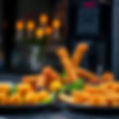 A beautifully arranged platter of Airfryer İzmir Bombası