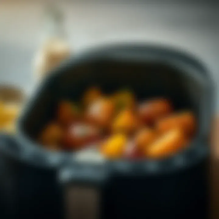 Deliciously Cooked Potatoes in Airfryer Airfryer showcasing a golden-brown dish