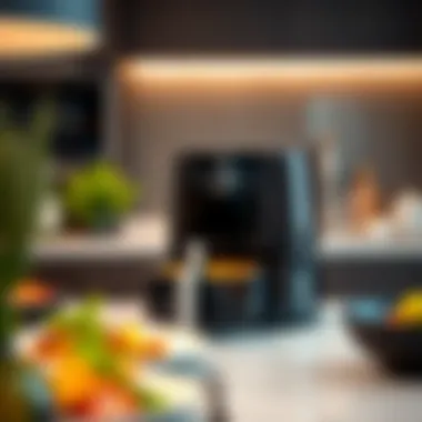 The Elegance of Airfryer XXL HD9867/90 A modern Airfryer in a sleek kitchen setting