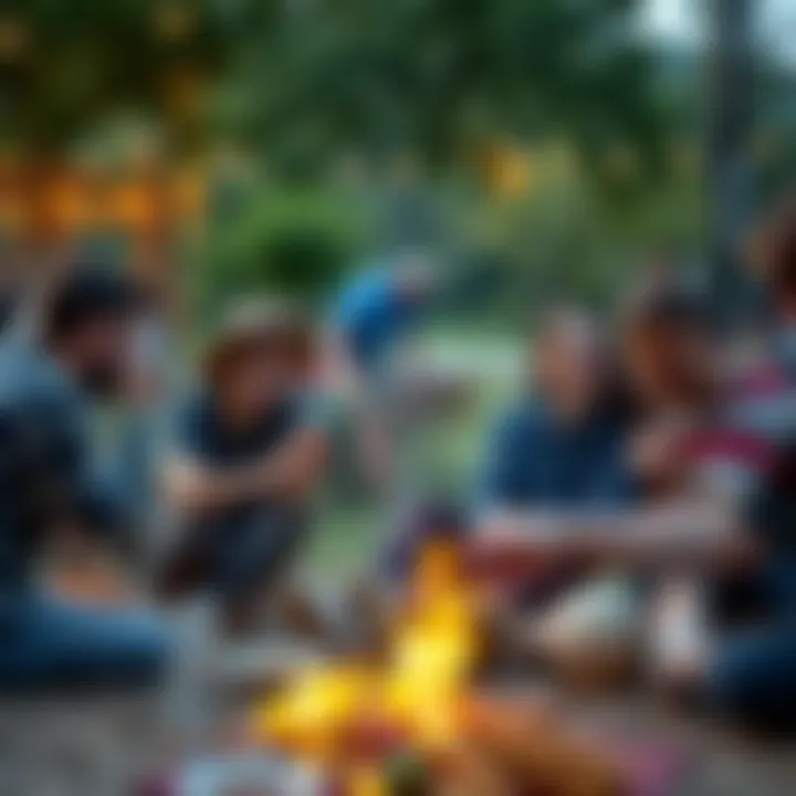 Friends engaging in outdoor games