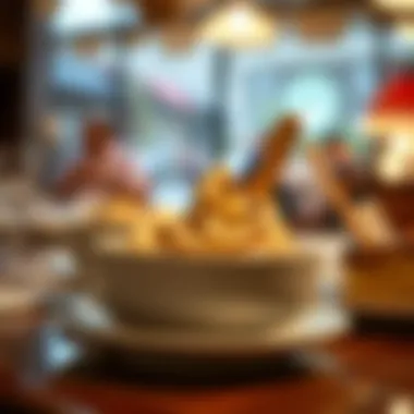 A close-up of a delectable dessert served in an Ankara restaurant