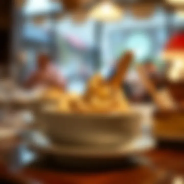 A close-up of a delectable dessert served in an Ankara restaurant