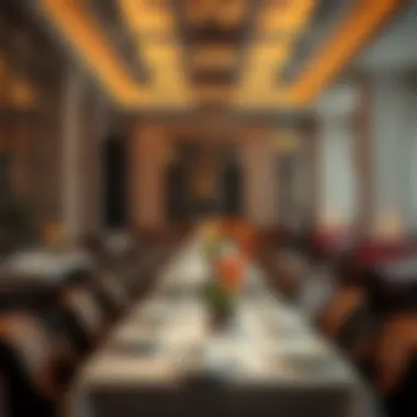 An elegant interior of a renowned restaurant in Ankara