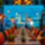 A vibrant dining setup showcasing the ambiance of a top Ankara restaurant