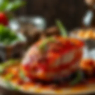 Antrikot marinating with spices