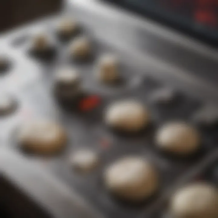 Close-up of the controls on the Arçelik kneading machine