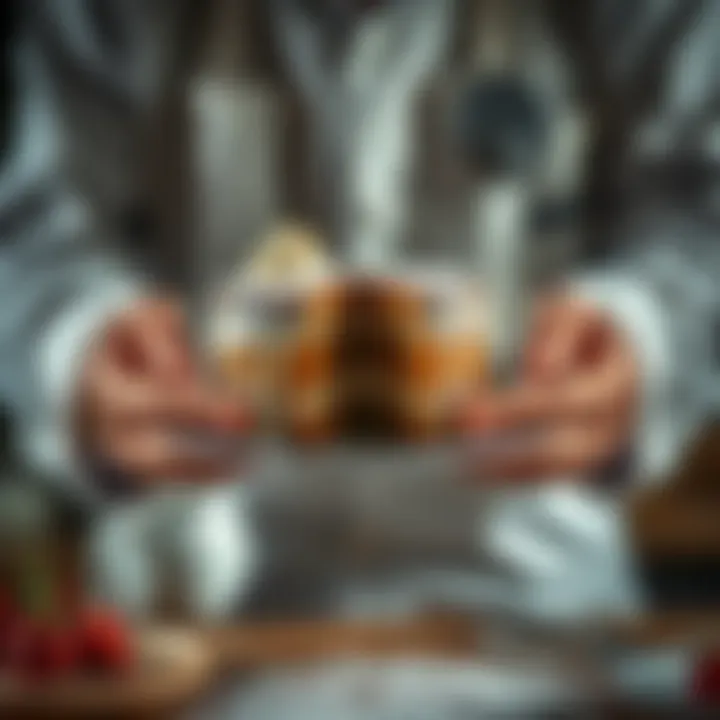 Masterpiece of Baking: Crying Cake A chef's hands showcasing a perfectly baked crying cake