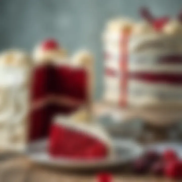 Rich Red Velvet Cake Rich red velvet cake with smooth cream cheese icing