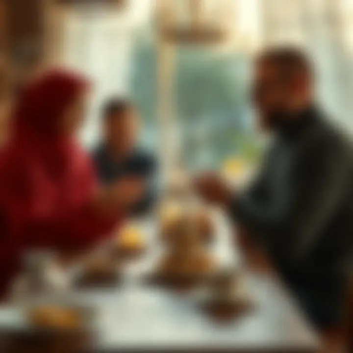 Family Connection on Arefe Day Family exchanging messages on Arefe Day