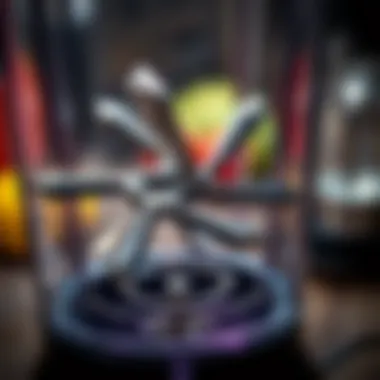 Innovative Blade Technology Close-up view of the six blades of the Arzum blender highlighting their functionality