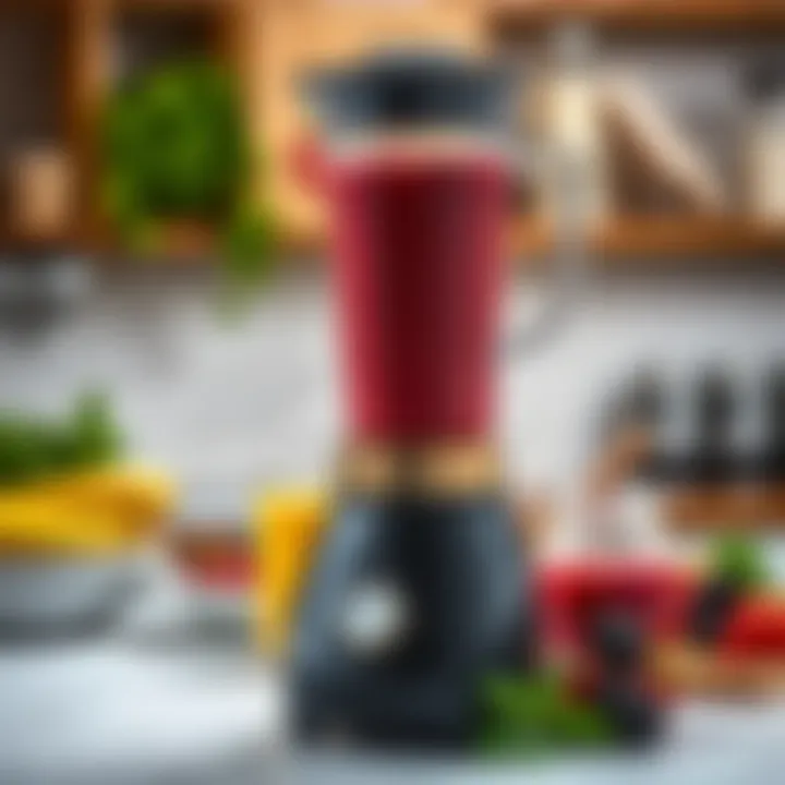 Arzum blender set in action, creating a vibrant smoothie