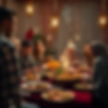 Family gathering during Aşure Günü celebrations