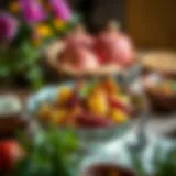 Traditional Ashure dish served in a decorative bowl