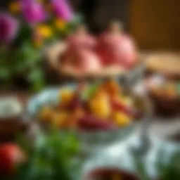 Traditional Ashure dish served in a decorative bowl