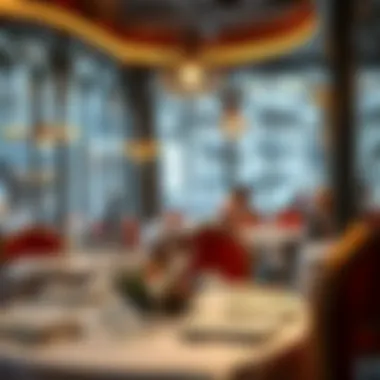 Charming Dining Atmosphere in Ataşehir Fish Restaurant Elegant dining setting in a top fish restaurant