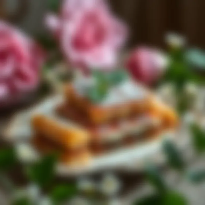 Elegance on a Plate Elegant presentation of ay baklava on a decorative plate