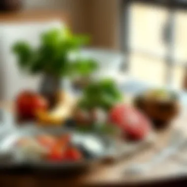 Balanced meal showcasing B vitamin ingredients