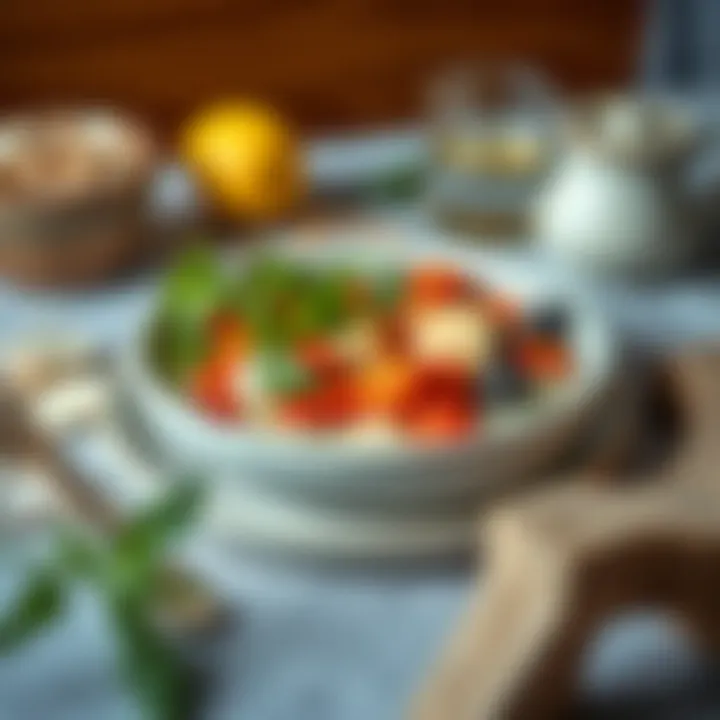 Balanced Meal with B Vitamin Ingredients A balanced plate featuring B vitamin-rich ingredients