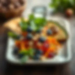 Healthy food rich in B vitamins