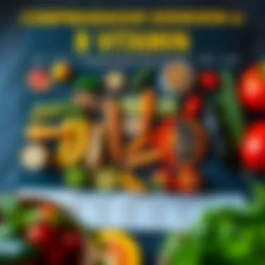 Nutritional chart of B vitamins