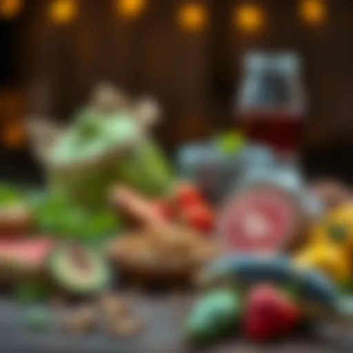 A Spectrum of B12-rich Foods Vibrant foods rich in B12