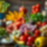 A vibrant spread of foods rich in B12, showcasing natural sources.