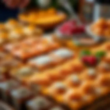 A tantalizing display of assorted baklava varieties