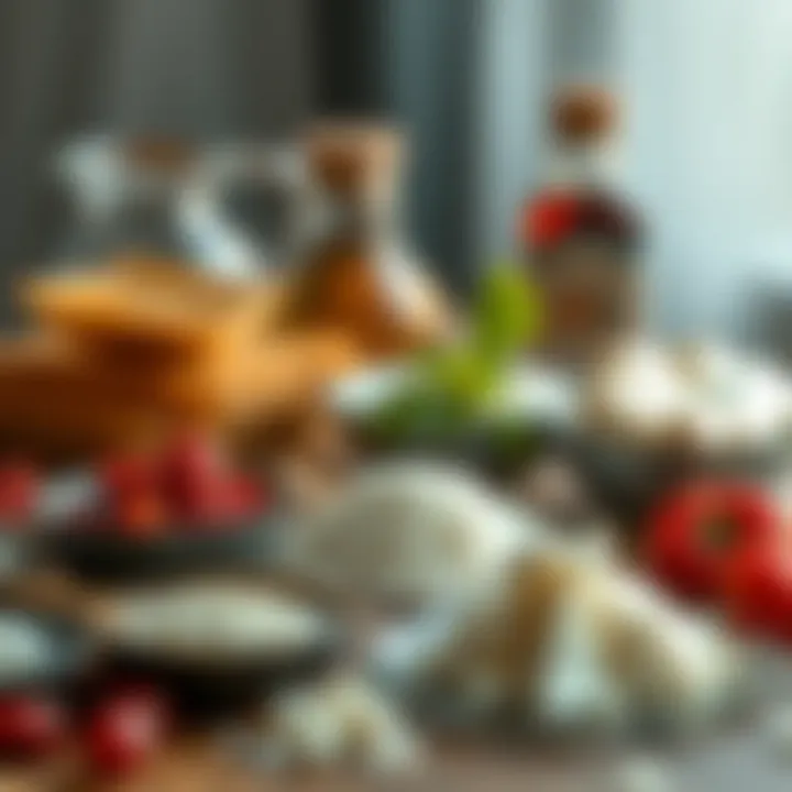 Ingredients for making baklava