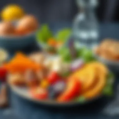 Incorporating Iodine into Daily Meals A colorful plate featuring a balanced meal with iodine-rich ingredients