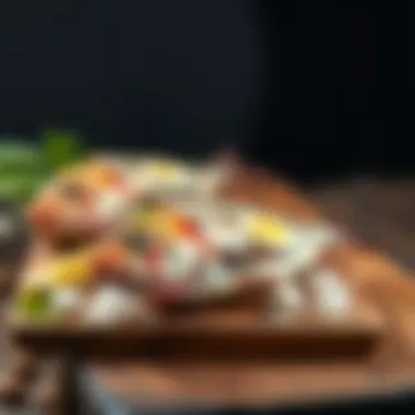 Barbun balığı on a wooden board