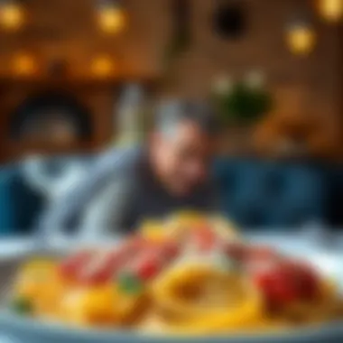 Elegant presentation of a pasta meal featuring Barilla sauce