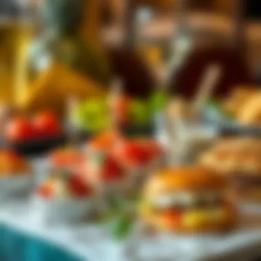 Delicious array of appetizers suitable for iftar.