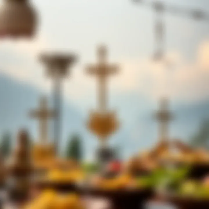 Decorative elements representing cultural significance on Berat Gecesi