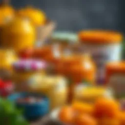 A variety of baby food jars showcasing different flavors and textures