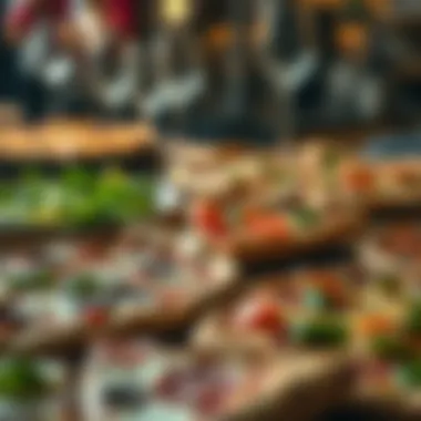 Variety of pizza styles on display