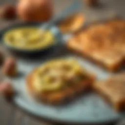 Delicious spread of Bim Antep pistachio paste on a slice of bread