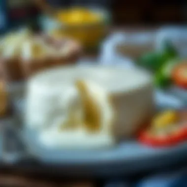 Close-up of Bim boreklik cheese melting on a dish