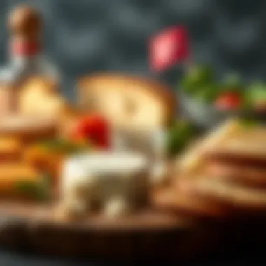 A traditional Turkish breakfast spread including Bim boreklik cheese