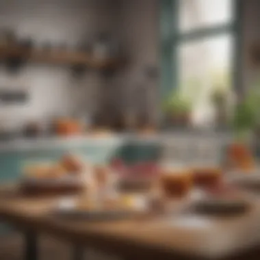 A beautifully arranged kitchen scene with various natural sweeteners, including powdered sugar