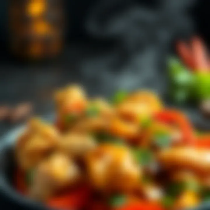 A tantalizing chicken breast stir-fry with colorful vegetables