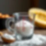 Measurement of sugar in a cup