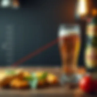 Graph depicting the correlation between beer consumption and obesity rates