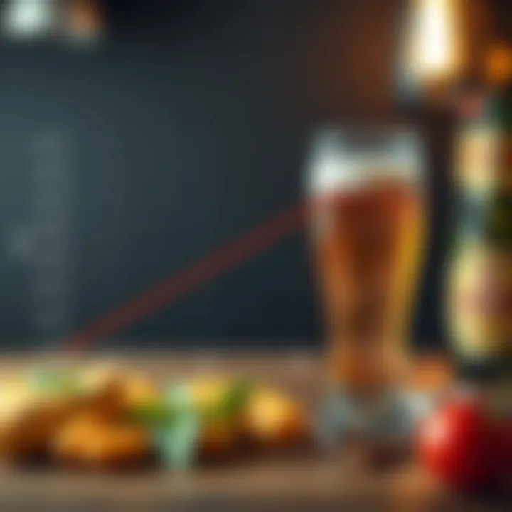 Graph depicting the correlation between beer consumption and obesity rates