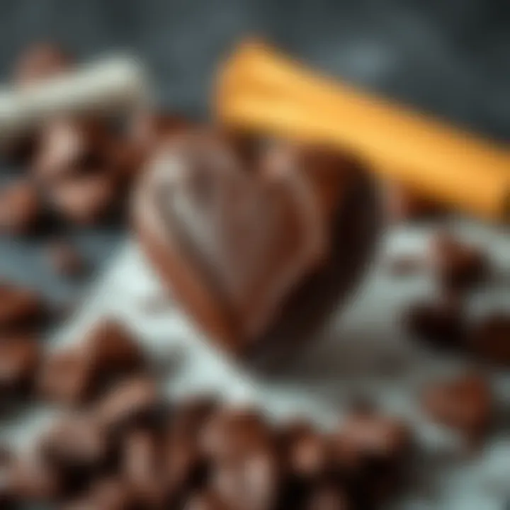 Dark Chocolate for Heart Health Heart shape made of chocolate