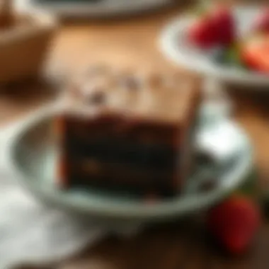 Cultural interpretation of brownie cake in different cuisines