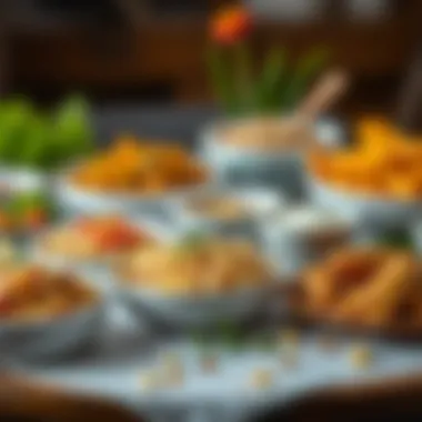 Delicious Variety of Bulgur Dishes A variety of bulgur dishes on a table