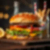 Nutritional breakdown of a classic burger