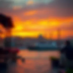 Bursa sunset marking iftar time